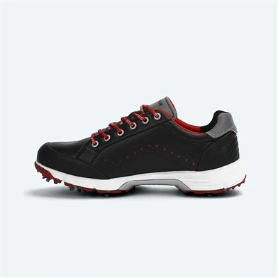 Buty golfowe w kolorze czarnym i czerwonym
